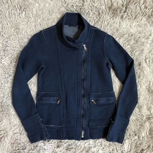 Martin+Osa blue jacket with zippers